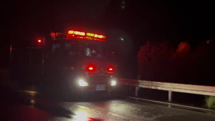 【消防車緊急走行】祭典中にPA連携入電！神社前を全速力で駆ける！！　［掛川市消防本部］