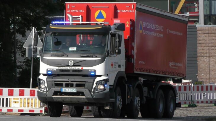 [Stromausfall in Bremerhaven | Katastrophenalarm] Einsatzfahrt Feuerwehr, SEG u. THW zum Großeinsatz