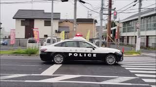 【パトカー緊急走行】大阪府警・和泉３号　Toyota　clown２２０系