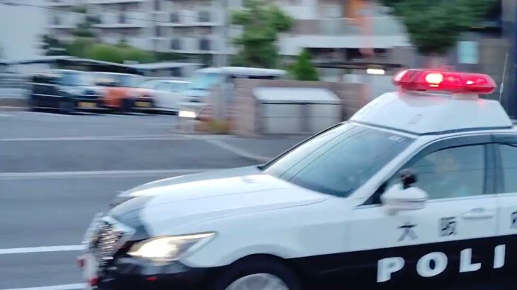 【パトカー緊急走行】大阪府警・和泉１号　Toyota　clown２１０系