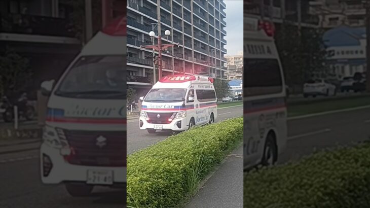 【緊急走行】市立病院へ到着！鹿児島市消防局高度救急隊ドクターカー