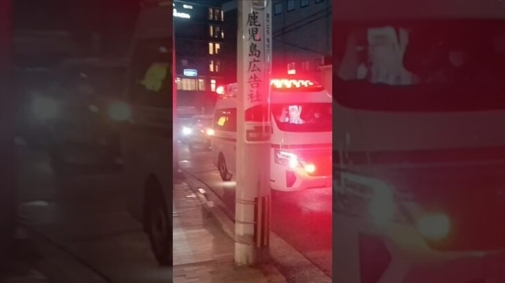 【緊急走行】今給黎総合病院へ救急搬送!鹿児島市消防局伊敷救急隊