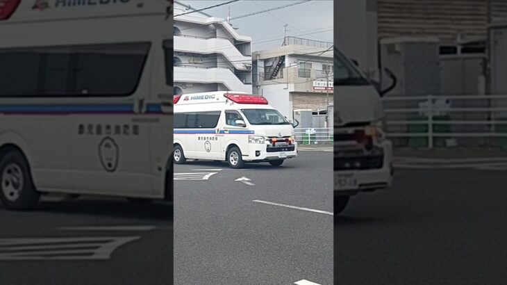 【緊急走行】交差点進入!鹿児島市消防局甲南非常用救急（高度救急隊ドクターカー代車運用中）