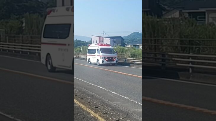 【緊急走行】新型パラメ救急搬送!鹿児島市消防局喜入救急隊