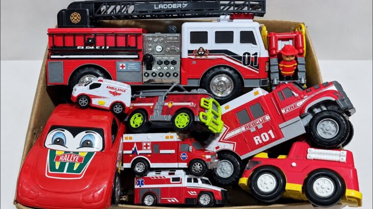 消防車・救急車・レスキュー車のおもちゃコレクション 🚒🚑 | サイレン音＆坂道走行テスト