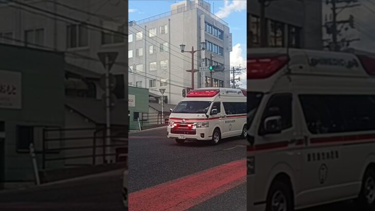 【緊急走行】市立病院へ救急搬送!鹿児島市消防局吉田救急隊