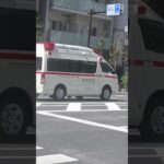 (顔バレ対策)東京消防庁救急車緊急走行！