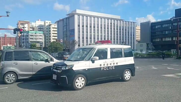 【緊急走行】初撮影!新型ソリオパトカーが火災現場に臨場!鹿児島県警察地域課荒田ミニパト