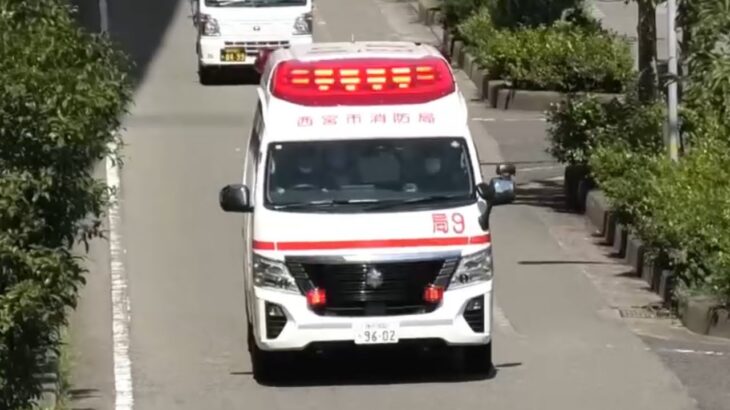 🚨救急車🚨緊急走行🚨響き渡るサイレン🚨西宮市消防局🚨 #救急車 #緊急走行 #サイレン #西宮市消防局