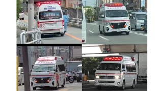 🚨救急車🚨緊急走行🚨12連発🚨響き渡るサイレン🚨 #救急車 #緊急走行