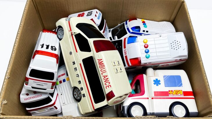 救急車とパトカーが大集合！サイレンを鳴らして坂道走行テスト！箱から緊急出動🚑🚓 | Ambulance & Police Car Slope Test