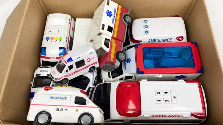 救急車のミニカー走る。坂道緊急走行テスト。サイレンあり☆Ambulance mini car run. Slope emergency driving test! There is a siren.