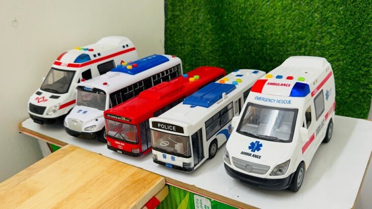 救急車のミニカー走る☆緊急走行テスト☆坂道走るよ｜ Ambulance miniature car runs! Emergency driving test