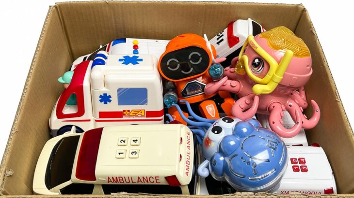救急車のミニカー走る☆緊急走行テスト☆坂道走るよ｜ Ambulance miniature car runs! Emergency driving test