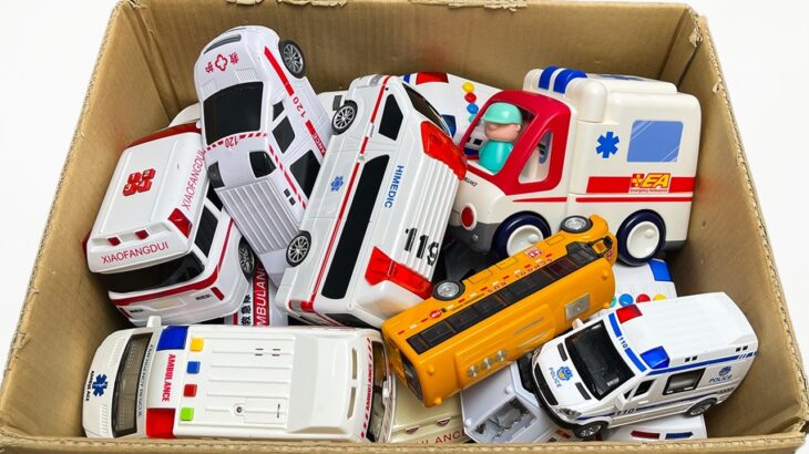 救急車のミニカー走る！緊急走行テスト！坂道走行です☆ Ambulance minicar runs in an emergency with sirens sounding!