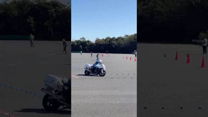 【全国白バイ大会】スラローム走行競技 #白バイ #CB1300P #全国白バイ安全運転競技大会 #police