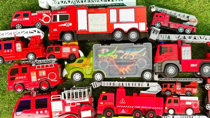 🚒 消防車が坂道を走る！サイレン鳴らして緊急走行｜Fire Truck Driving Up a Hill