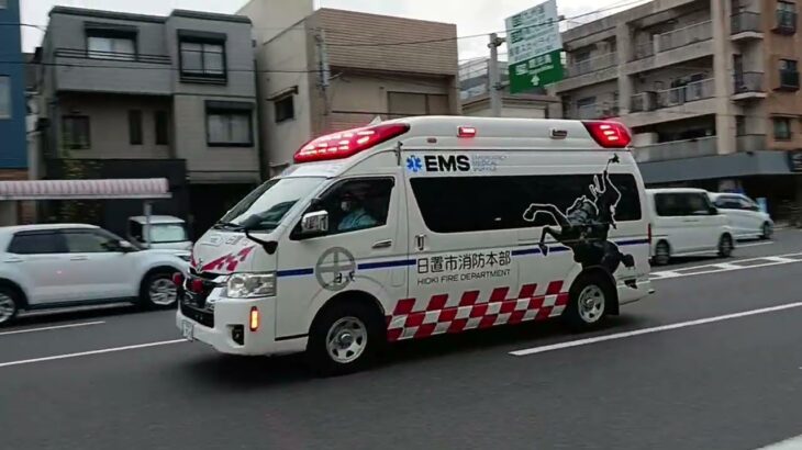 【緊急走行】TCD搭載救急車が日置市から鹿児島市へ市外救急搬送!日置市消防本部日消救急1