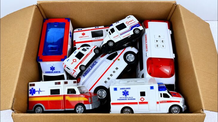 救急車のミニカー緊急走行テストしました☆サイレン走行ambulance minicar