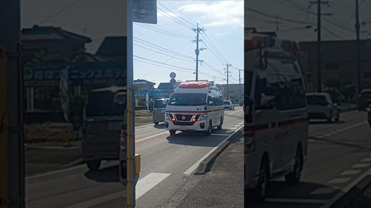 【緊急走行】新型パラメ救急搬送!鹿児島市消防局喜入救急隊