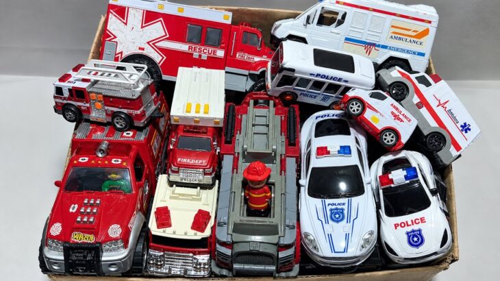 パトカー・救急車・レスキュー車の緊急走行 🚓🚑 | サイレンチェック＆一台ずつ走行テスト
