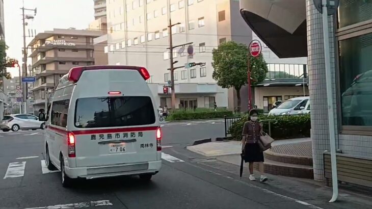 【緊急走行】代車の救急車で救急搬送!鹿児島市消防局吉野非常用救急(南林寺救急代車運用中)