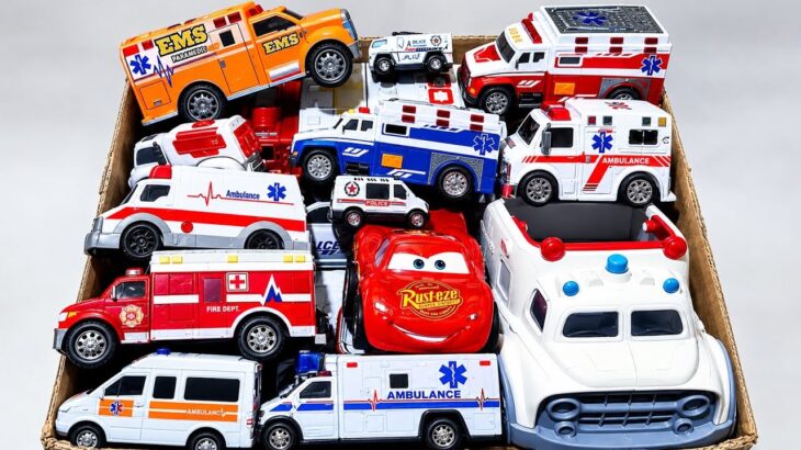 救急車コレクションに新しい仲間が登場!🚑🚓 パトカー・レスキュー車両の緊急走行