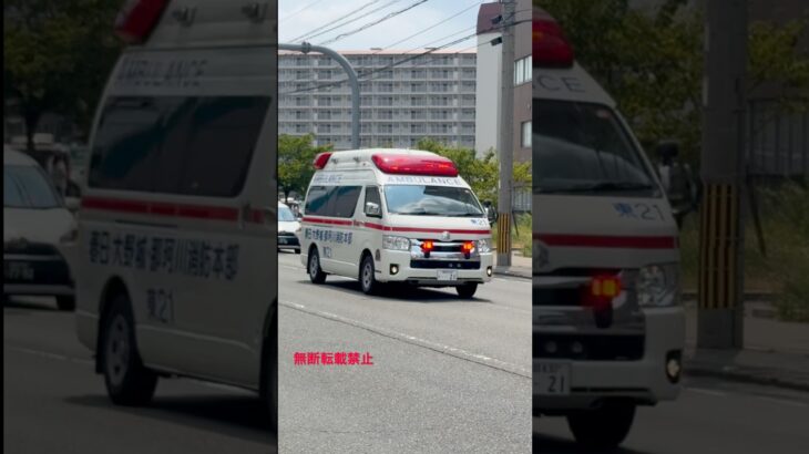 東救急緊急走行🚨 #救急車