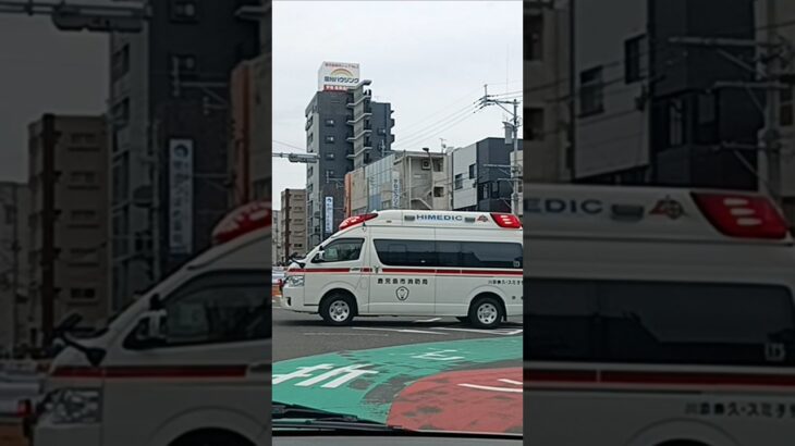 【緊急走行】救急車交差点通過!鹿児島市消防局甲南救急隊