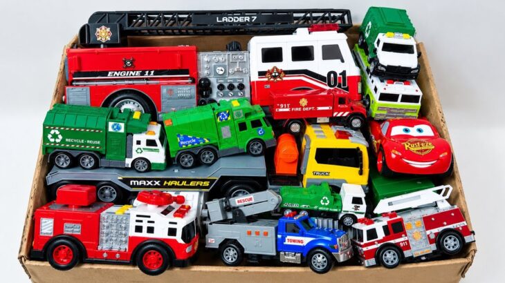 消防車・ゴミ収集車・レスキュー車両が大集合！🚒🚛 緊急走行＆走行テスト