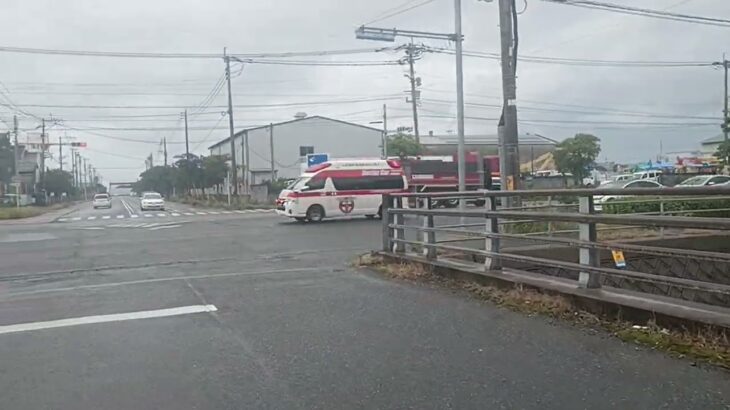 【緊急走行】ドッキングポイントで傷病者を載せ替えて米盛病院へ救急搬送!米盛病院救命救急センタードクターカー
