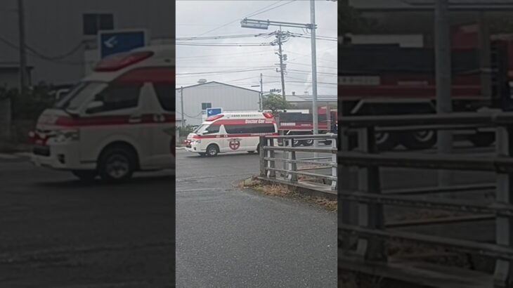【緊急走行】米盛病院へ救急搬送!米盛病院救命救急センタードクターカー