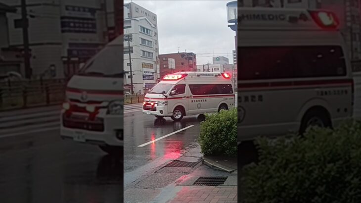 【緊急走行】転院搬送開始!鹿児島市消防局甲南救急隊
