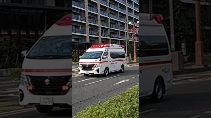 【緊急走行】市立病院へ救急搬送!鹿児島市消防局伊敷救急隊