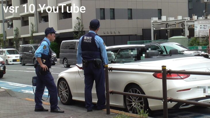 警察官にごねるベンツ！！パトカーのせいで見えないと言いがかりか？•お前人を○すつもりか？初心者&ドラレコ撮影中！！停止線をミサイル突破し白バイが追走！•白バイのサイレンにパニくるトラック！！等