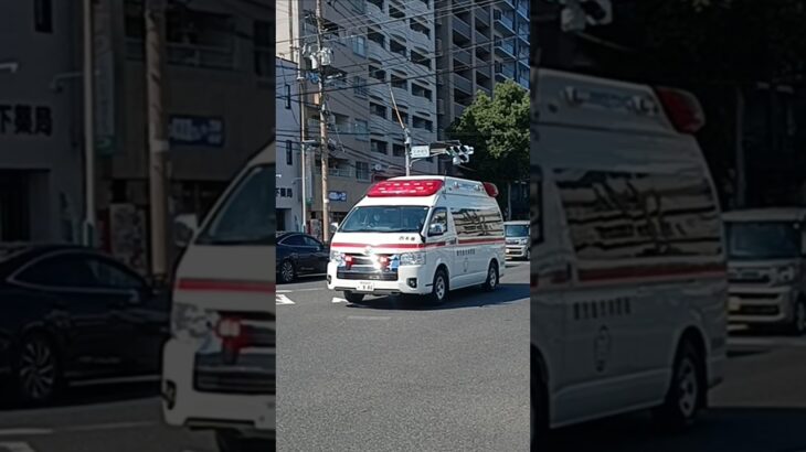 【緊急走行】交差点通過!鹿児島市消防局西本署救急隊