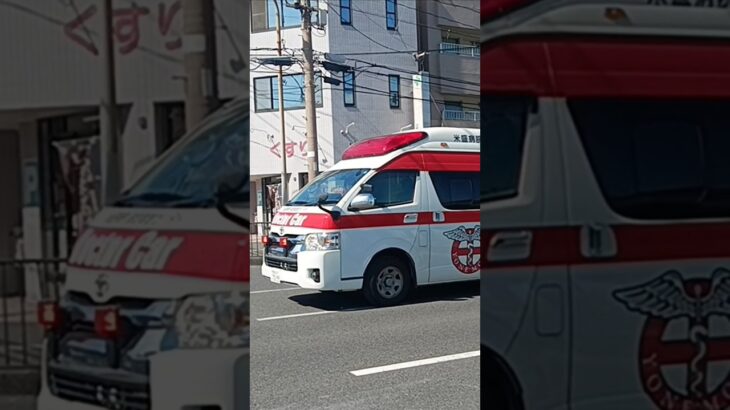 【緊急走行】ワンオペで救急搬送!米盛病院救命救急センタードクターカー