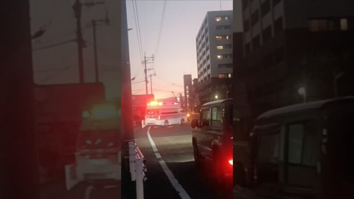【救急出場】新型パラメディック救急車出場!鹿児島市消防局郡元救急隊