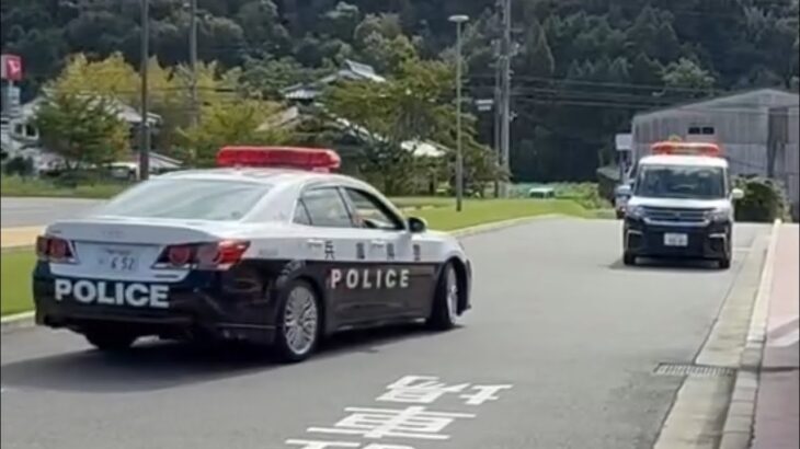 🚨兵庫県警と大阪府警のパトカー🚨 #パトカー #兵庫県警 #大阪府警 #赤色灯